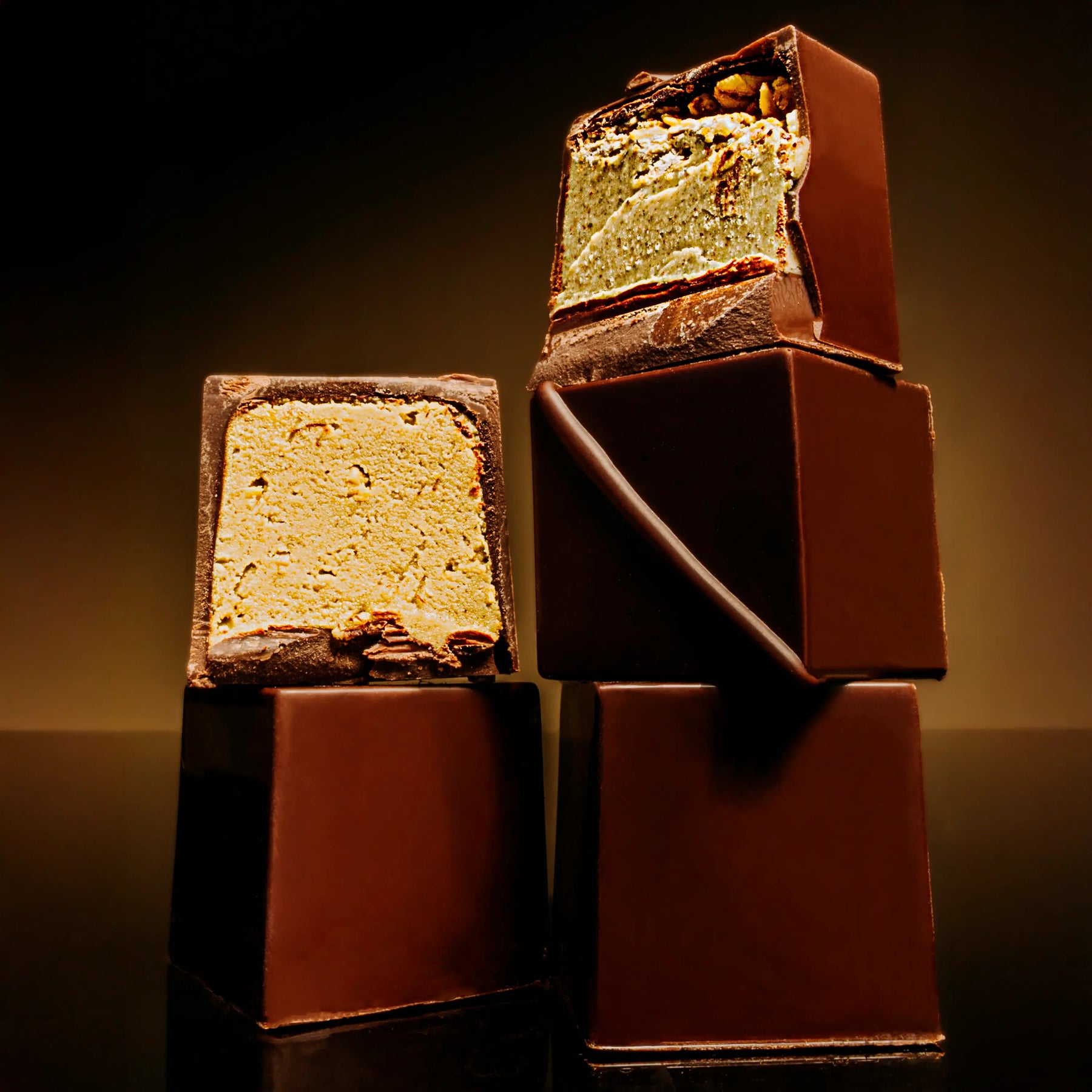 Seed Butter Praline Cubes - Bright Artisan Cubes Assortment