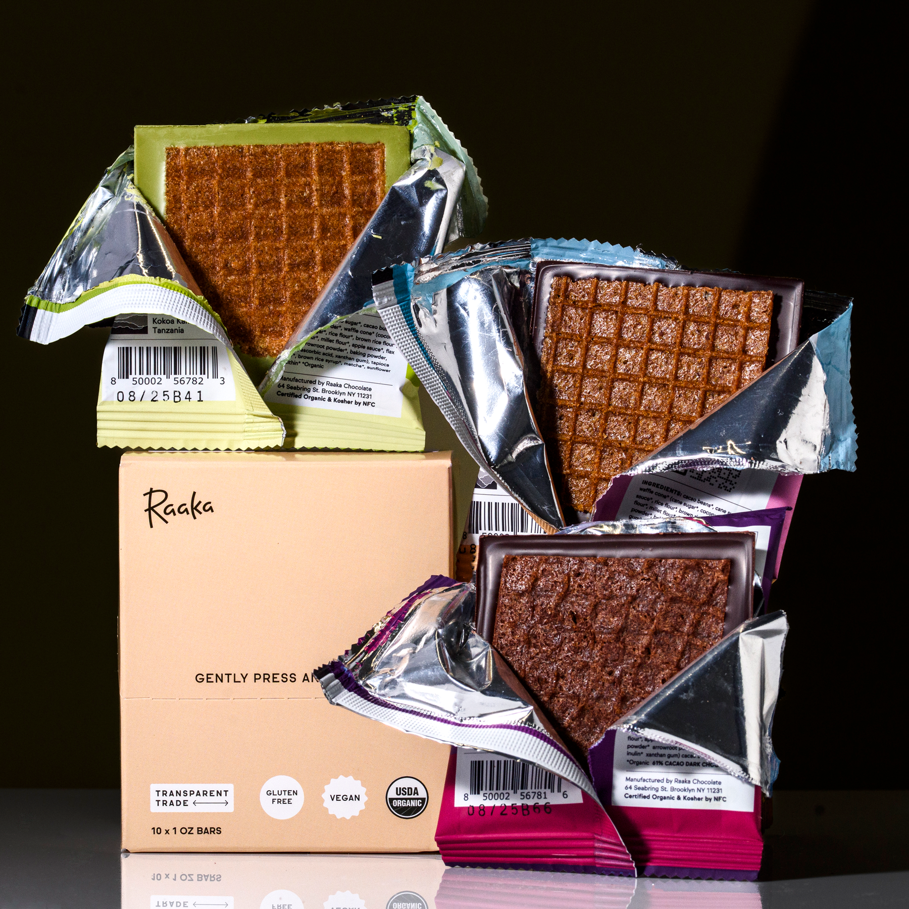 Dipped Waffle Cone Variety Box (10-Pack) - Clean Premium Box Assortment